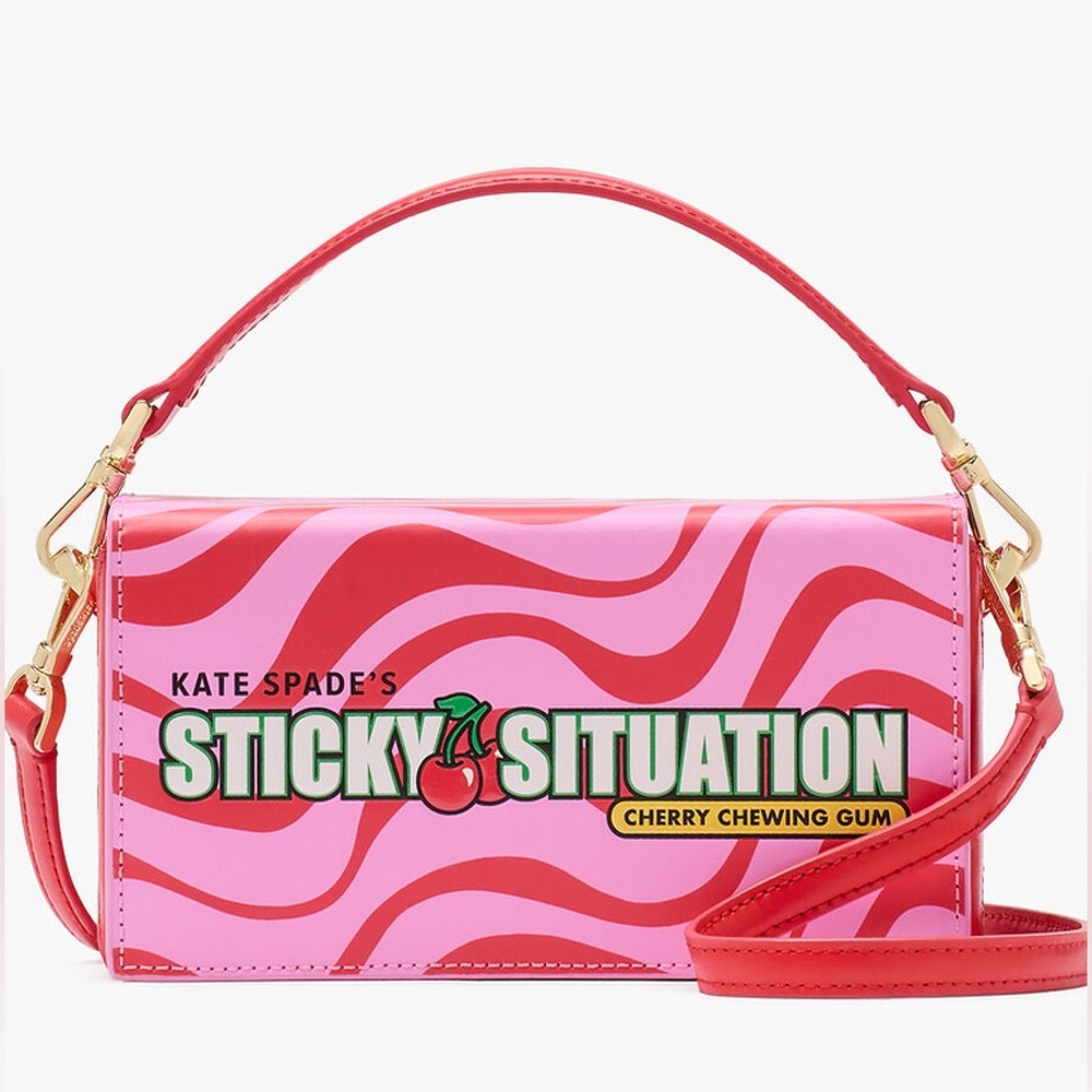 kate spade NWT! Sticky Situation Bubble Gum 3D Crossbody